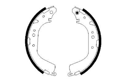 BOSCH Bremsbackensatz