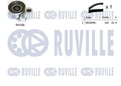 Комплект ремня ГРМ RUVILLE 550408 для TOYOTA LAND CRUISER