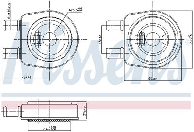 RADIATOR ULEI ULEI MOTOR NISSENS 90704 5