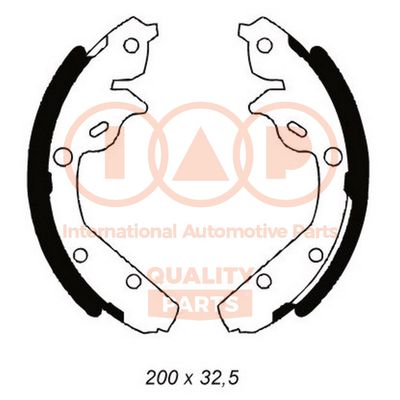 Комплект тормозных колодок IAP QUALITY PARTS 705-02030 для CHRYSLER NEON