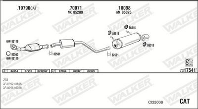 Изпускателна система WALKER CI25008