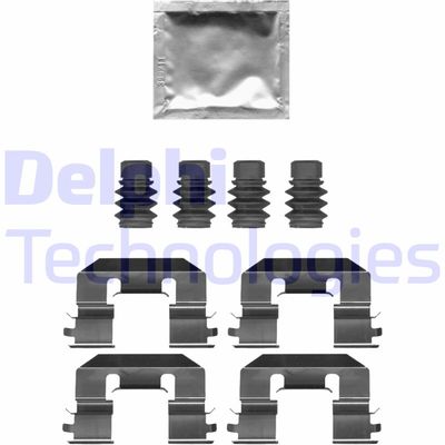 Комплектующие, колодки дискового тормоза DELPHI LX0689 для ALFA ROMEO MITO