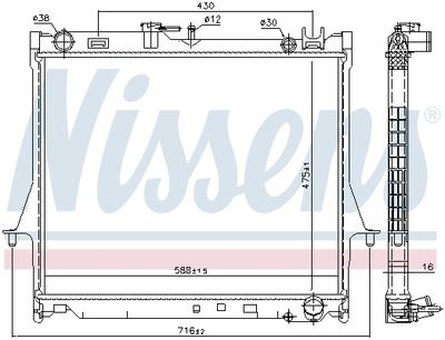 RADIATOR RACIRE MOTOR NISSENS 60855 4