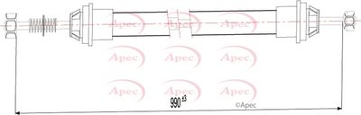 Cable Pull, parking brake APEC CAB1577