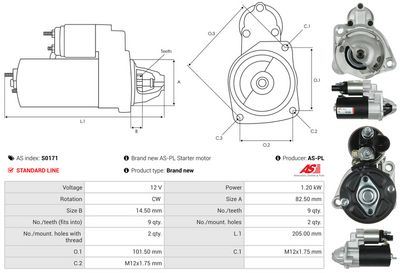 STARTER AS-PL S0171 4