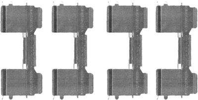 Комплектующие, колодки дискового тормоза HELLA 8DZ 355 205-041 для CITROËN JUMPER