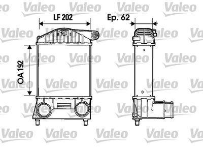 VALEO 817884 Интеркулер  для FIAT PUNTO (Фиат Пунто)