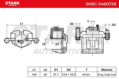 спирачен апарат STARK SKBC-0460728