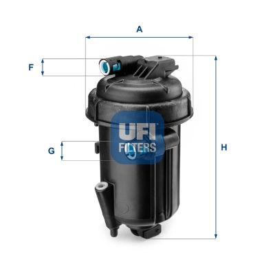 Топливный фильтр UFI 55.163.00 для CHEVROLET NUBIRA