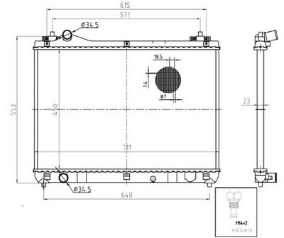 KüHLER MOTORKüHLUNG MTR 13054706