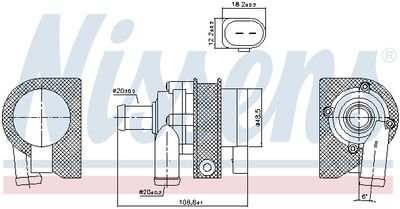 POMPA APA SUPLIMENTAR NISSENS 831063 5