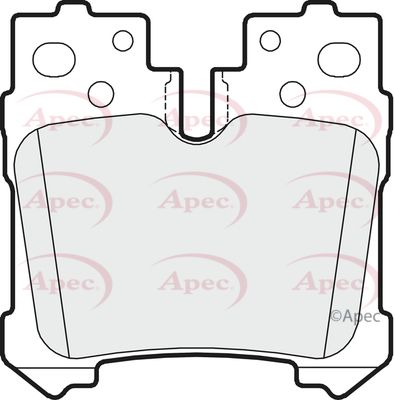 Brake Pad Set APEC PAD1623