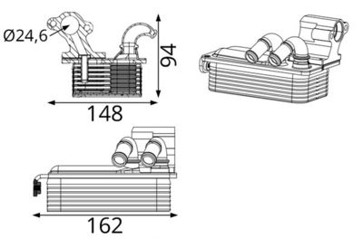 ÖLKüHLER AUTOMATIKGETRIEBE MAHLE CLC424000S