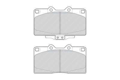 Комплект тормозных колодок, дисковый тормоз FERODO FDB1448 для MITSUBISHI GTO