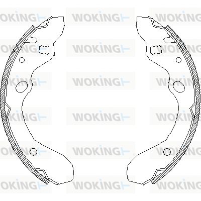 Комплект тормозных колодок WOKING Z4643.00 для MAZDA MX-3