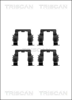 Комплектующие, колодки дискового тормоза TRISCAN 8105 401534 для HONDA PRELUDE
