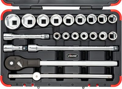 Vigor V2318N Sada nástrčných klíčů 21 Ks
