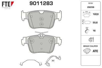 SET PLACUTE FRANA FRANA DISC FTE 9011283