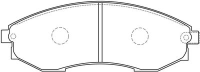 Комплект тормозных колодок, дисковый тормоз FIT FP0092