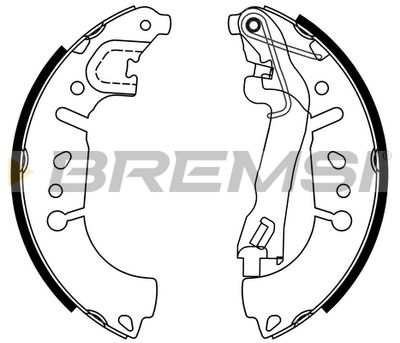 Комплект тормозных колодок BREMSI GF0292 для FIAT 500L