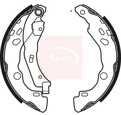 APEC Brake Shoe Set SHU657