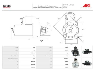 Štartér AS-PL S0002