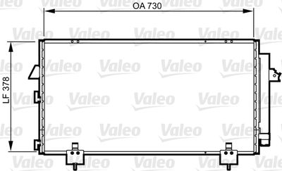 VALEO 814218 Радіатор кондиціонера для TOYOTA (Тойота)