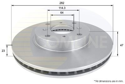 COMLINE ADC0535V Тормозные диски  для HONDA CIVIC (Хонда Цивик)