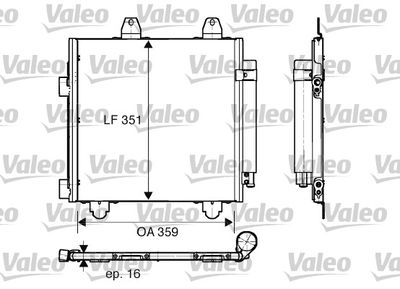 CONDENSATOR CLIMATIZARE VALEO 818013