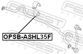 BUCSA BARA STABILIZATOARE FEBEST OPSBASHL35F 1