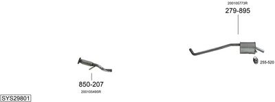 SISTEM DE ESAPAMENT BOSAL SYS29801