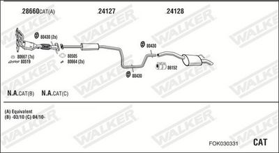Изпускателна система WALKER FOK030331