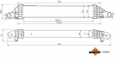 INTERCOOLER COMPRESOR NRF 309083 4