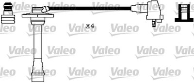 Комплект проводов зажигания VALEO 346107 для TOYOTA STARLET