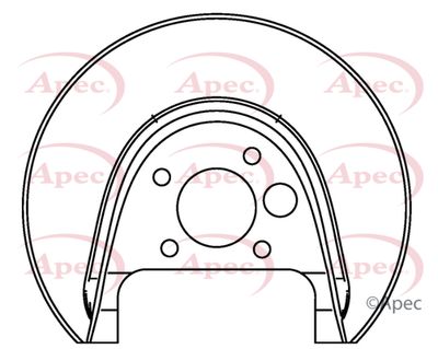 Splash Panel, brake disc APEC ASG1046