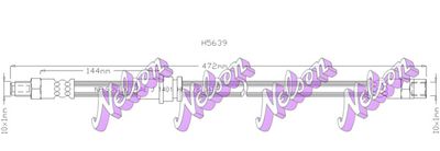Тормозной шланг KAWE H5639 для VOLVO 480