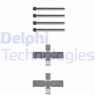 Комплектующие, колодки дискового тормоза DELPHI LX0002 для OPEL GT