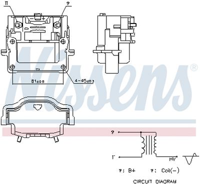 Bobina de inductie NISSENS 966128