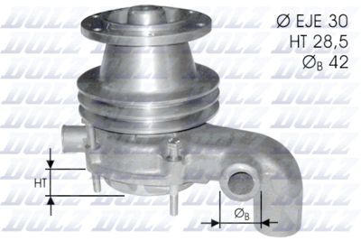 DOLZ Hulpwaterpomp (koelwatercircuit) (B110)
