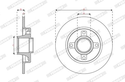 DISC FRANA FERODO DDF29291 1