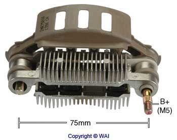 Pont de diodes, alternateur WAI — 12V, 11,989cm