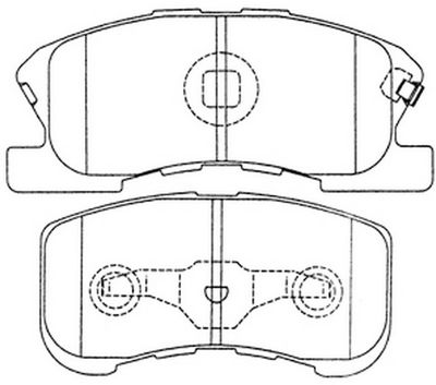 Комплект тормозных колодок, дисковый тормоз FIT FP6168 для DAIHATSU SIRION