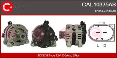Генератор CASCO CAL10375AS для FORD S-MAX