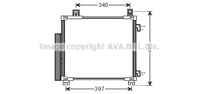 Конденсатор, кондиционер AVA QUALITY COOLING TOA5578D для ASTON MARTIN CYGNET