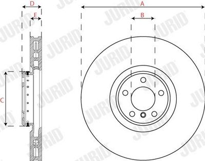 BREMSSCHEIBE JURID 563281JVC1 2