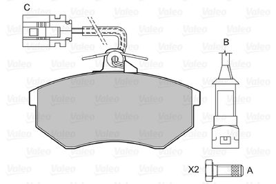 Brake Pad Set, disc brake 598016