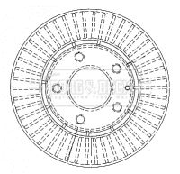 BORG & BECK BBD4483 Тормозные диски  для MAZDA MPV (Мазда Мпв)