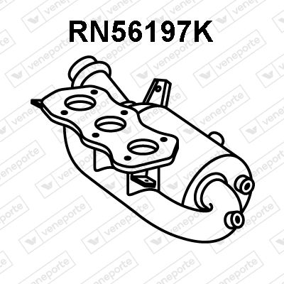 VENEPORTE RN56197K Каталізатор  для RENAULT TWINGO (Рено Тwинго)