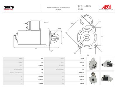 Štartér AS-PL S0079