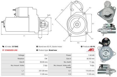 STARTER AS-PL S1184S 4
